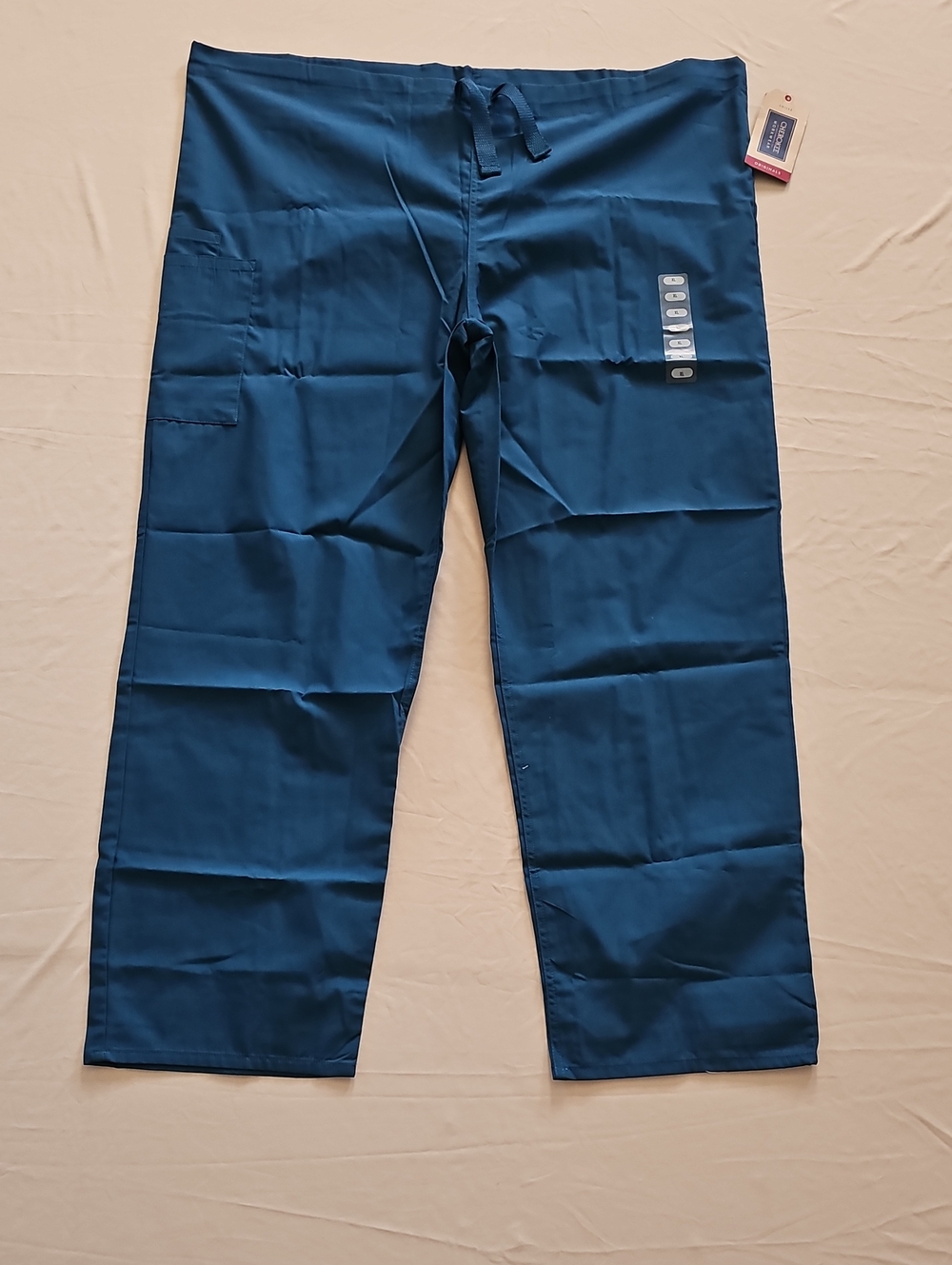 Cherokee Men's Teal Medical Scrub Pants - Drawstring Waist Set Of 3 Pants